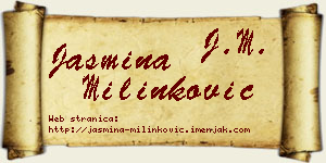 Jasmina Milinković vizit kartica
